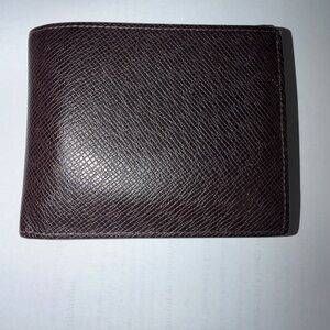 Louis Vuitton Dark Brown Leather Card Holder